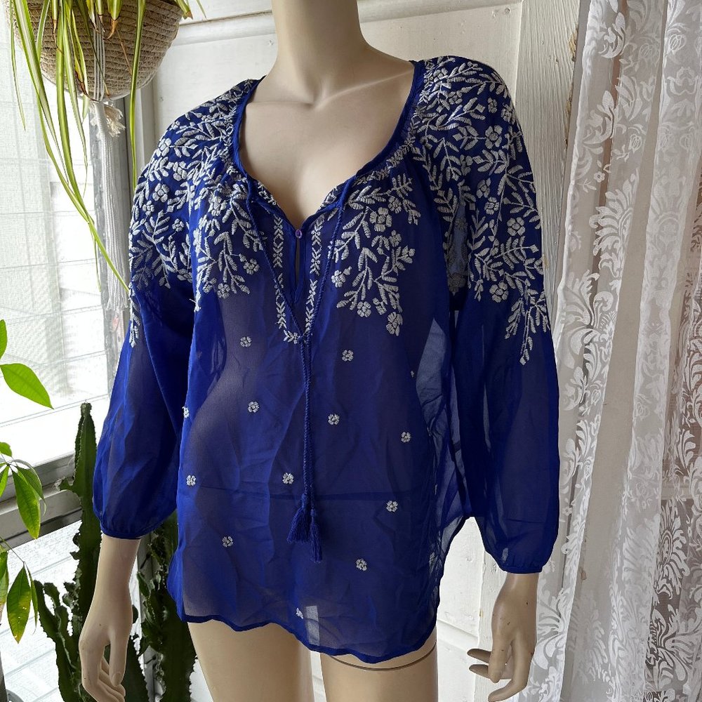 Blue BOHO blouse - AMERICAN EAGLE OUTFITTERS